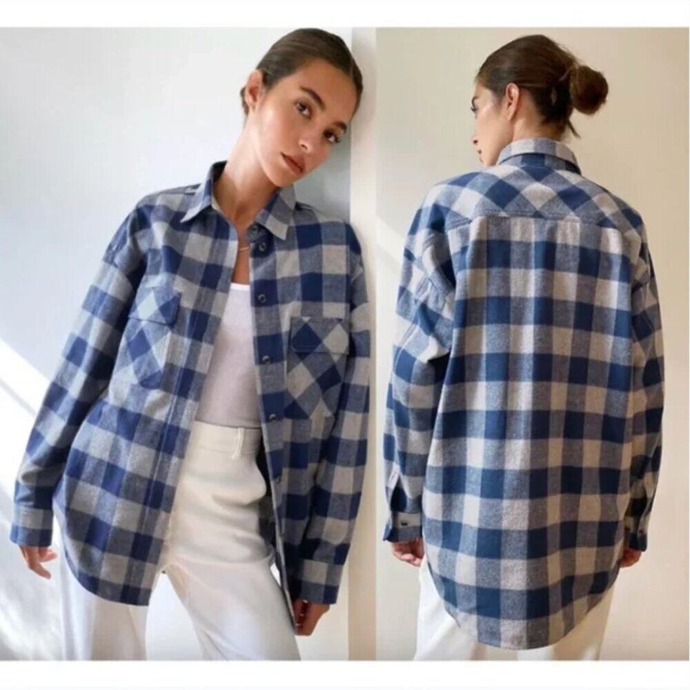 Aritzia The Group Babaton Fisher Buffalo Check Shacket